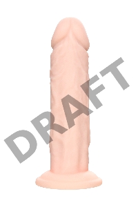 Фаллоимитатор RealStick Silicone Jared L, сайлекспан, телесный, 18 см