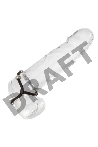 Черное эрекционное кольцо с бусинами Steel Beaded Dual Silicone Maximizer