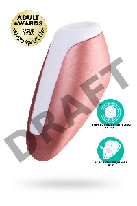 Вакуум-волновой бесконтактный стимулятор клитора Satisfyer Love Breeze, силикон, розовый, 9,5 см.
