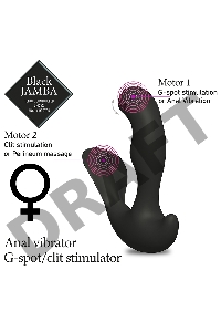 Универсальный анальный массажер Black Jamba Anal Vibrator - 12 см.