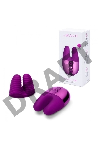 Фиолетовый вибратор с ушками Le Wand Double Vibe
