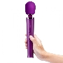 Фиолетовый жезловый мини-вибратор Le Wand Petite c 6 режимами вибрации