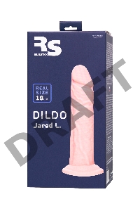Фаллоимитатор RealStick Silicone Jared L, сайлекспан, телесный, 18 см