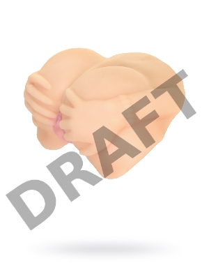 Мастурбатор реалистичный TOYFA Juicy Pussy Nicole с вибрацией , вагина и анус, TPR, телесный, 19 см